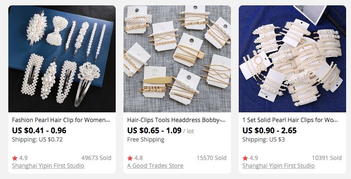 Hair clips and pins