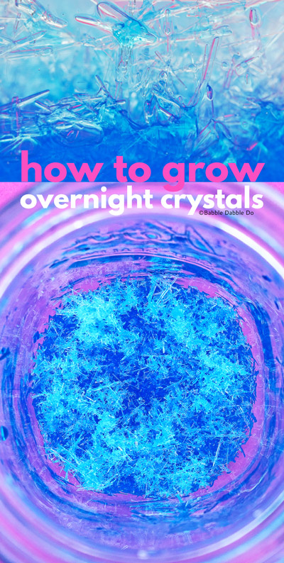 Learn how to grow salt crystals overnight in the refrigerator! Great project for the science fair.