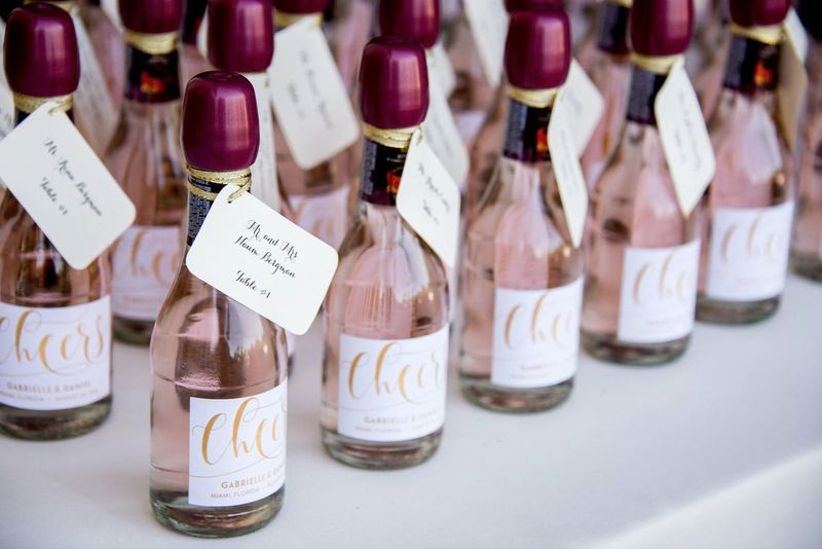 wedding favor ideas mini champagne bottles