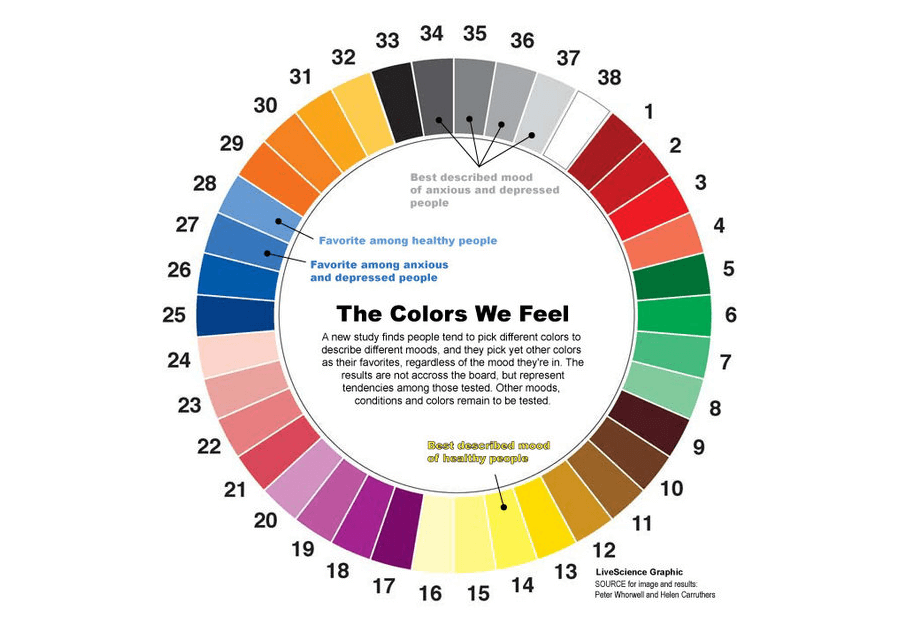 the colors we feel wheel