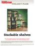 PROJECT PLAN. Stackable shelves