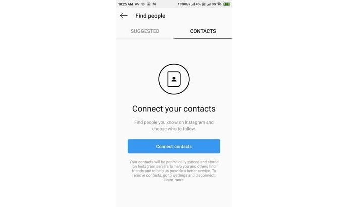 find someone on instagram using phone number