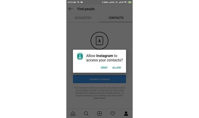 find someone on instagram using phone number