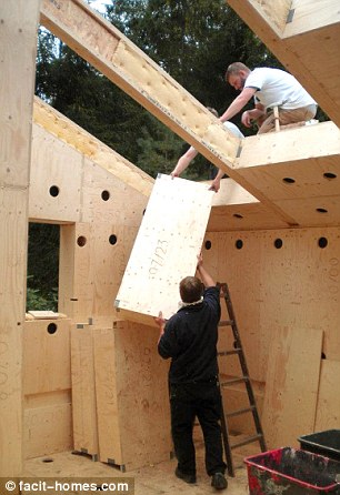 The easy to assemble home is an environmentally friendly alternative to building a new house