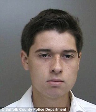 Officials said Vaysman and Alex Mosquera (pictured), 17, of East Northport were aware of the hacking but did not enter the school building so they face lesser charges as a result