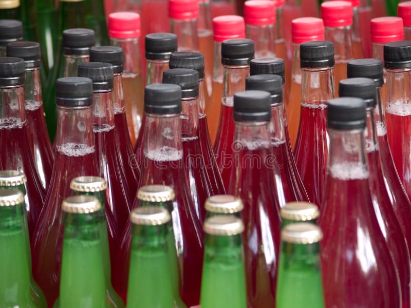 Bottles stock image