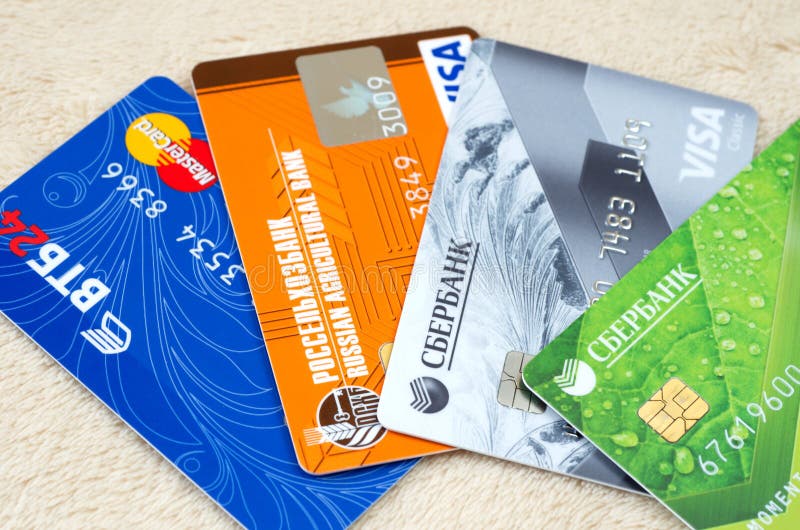Different Bank card stock images