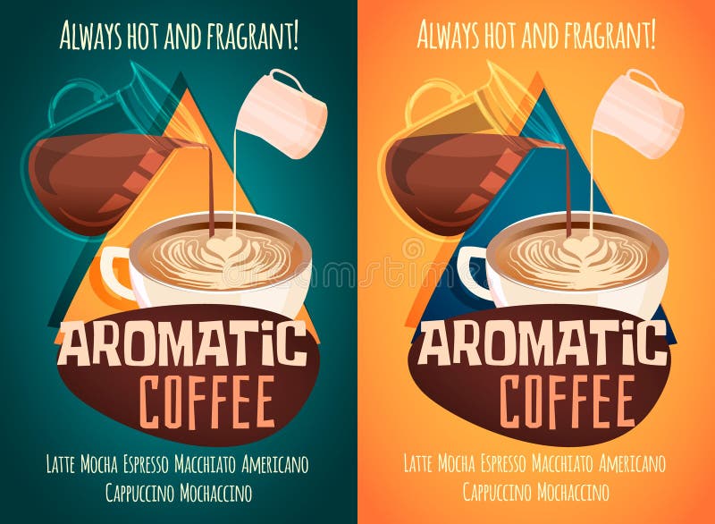 A set of coffee shop advertising banners royalty free illustration A set of coffee shop advertising banners royalty free illustration