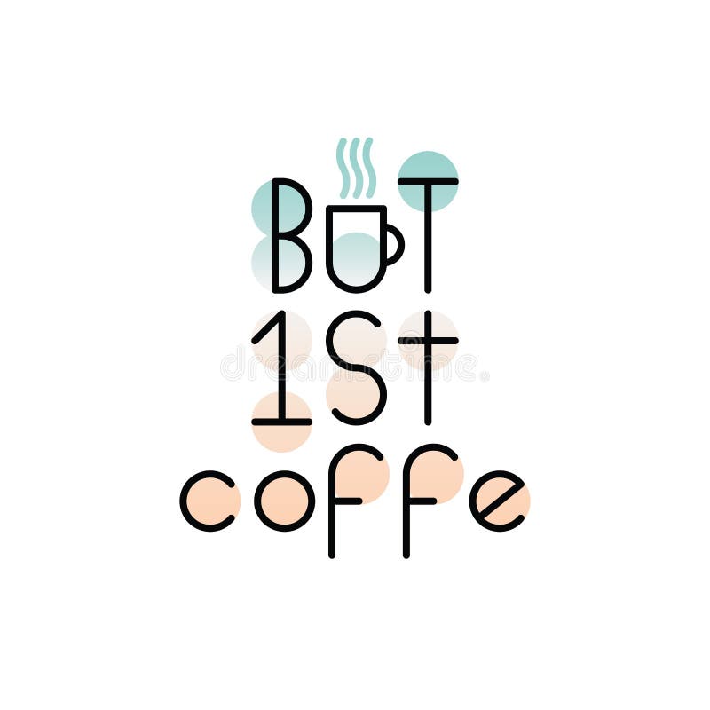 Text logo lettering at the coffee shop royalty free illustration Text logo lettering at the coffee shop royalty free illustration