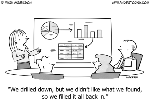 Accounting Strategy Cartoon.