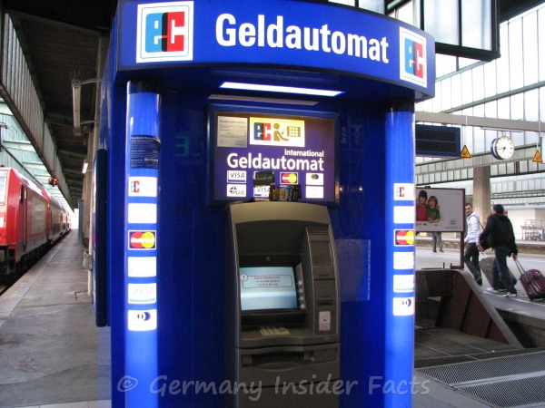 Photo of an ATM at a train station