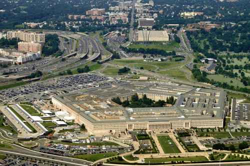 Arial view of the Pentagon