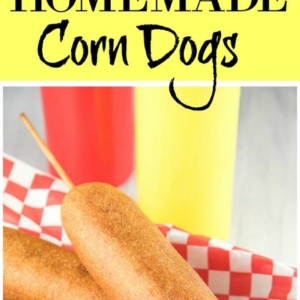 pinterest collage image for corn dogs