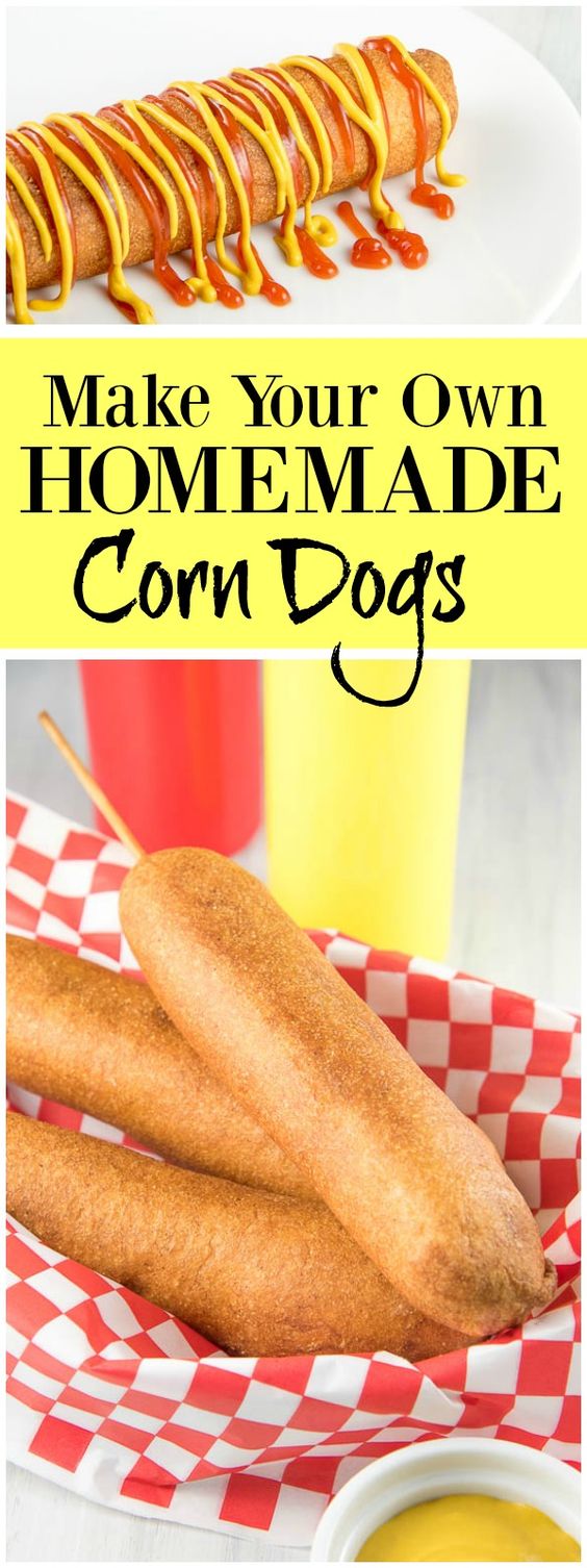 pinterest collage image for corn dogs